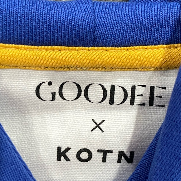 Goodee Kotn The Goodee Hoodie Sweatshirt Pullover Egyptian Blue Mens Size S NWT - Picture 3 of 11